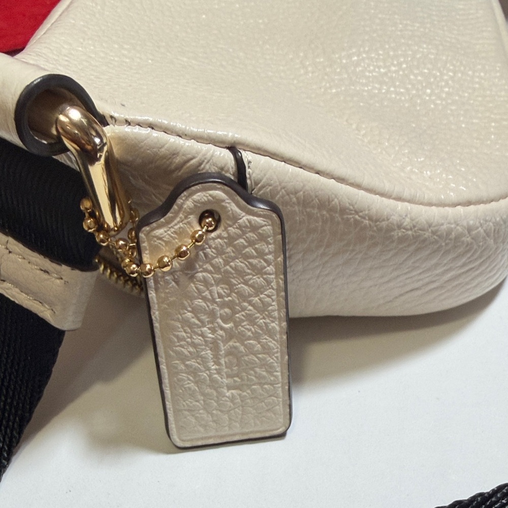 Coach Ivory Belt Bag with Gold Accents - Picture 4 of 9